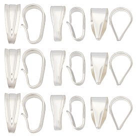 15 шт. 3 стили 925 застежки-кнопки из стерлингового серебра