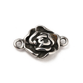 304 Stainless Steel Connector Charms, Flower Links