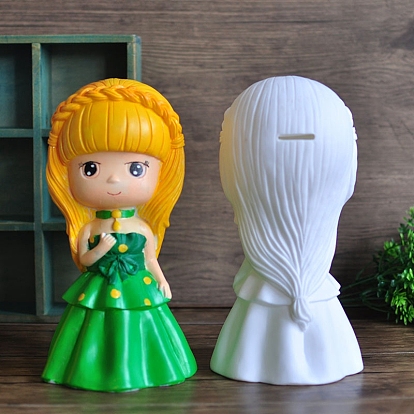 Fábrica de China Manualidades de muñecas de yeso para niñas sin