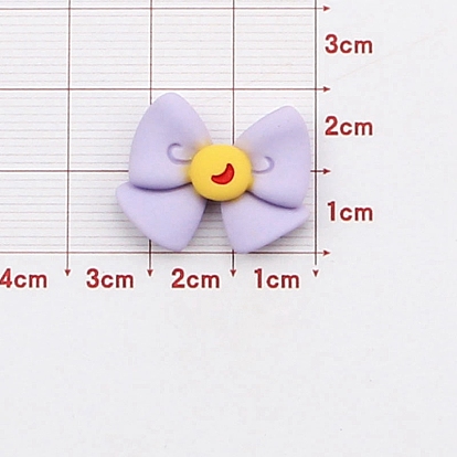 Opaque Resin Cabochons, Bowknot