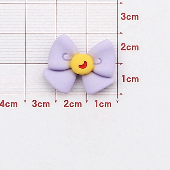 Opaque Resin Cabochons, Bowknot