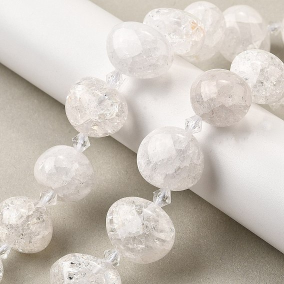 Натуральный хрустят кварц бисер пряди, самородки, упавший камень