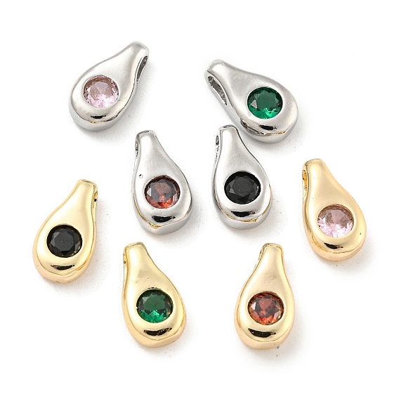 Латунь стекло кулоны, слезинки