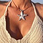 Ocean Boho Alloy Pendant Necklaces, Starfish