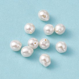 Perles de nacre naturelle, ronde