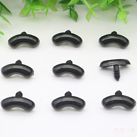 Plastic Doll Safety Craft Noses, for Doll Toy Making Accessories, Curved Tube