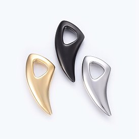 304 Stainless Steel Pendants, Fangtooth Shape