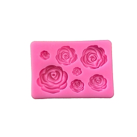 Flower DIY Silicone Fondant Molds, Resin Casting Molds, For UV Resin, Epoxy Resin Jewelry Making