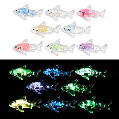 Прозрачные светящиеся акриловые подвески, светиться в сырости, акула