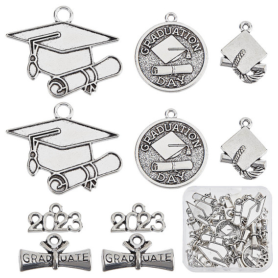 50 шт 5 подвески из сплава в тибетском стиле, без свинца и без кадмия, разнообразные