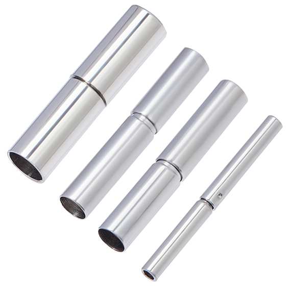 304 Stainless Steel Bayonet Clasps, Tube