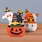 5Pcs Pumpkin Cat Paper Halloween Candy Bag, Halloween Treat Gift Bag Party Favors