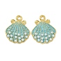 Подвески из жемчужного сплава из АБС-пластика, с эмалью, без кадмия и без свинца, формы раковины
