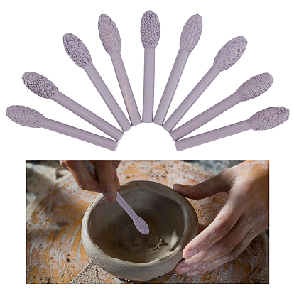 9Наборы инструментов для создания текстур из смолы для глиняного искусства