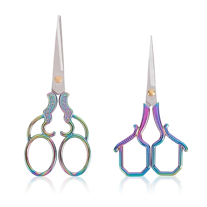 Stainless Steel Scissors, Embroidery Scissors, Sewing Scissors, with Zinc Alloy Handles