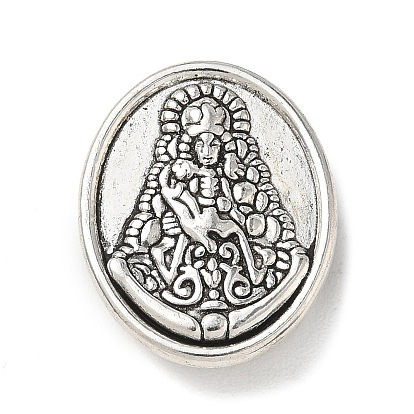 Прелести сплава слайд, ползунки, для изготовления кожаных браслетов, овальные