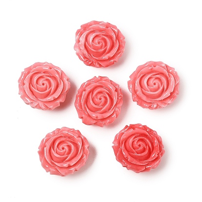 Синтетические резные бусины, окрашенные в ракушки, цветок