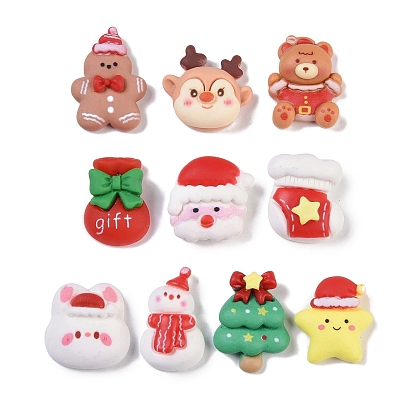 Кабошоны из смолы, Новогодняя тема