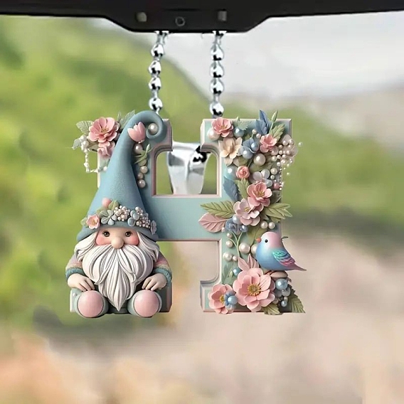Гном акриловые подвесные украшения, для украшения зеркала заднего вида автомобиля