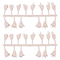 2 Sets Plastic Palm Model, for DIY Doll Toys
