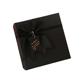 Квадратные картонные подарочные коробки, с бантом и крышками, на день рождения, свадьба, детский душ