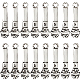 60 шт. Подвески из сплава в тибетском стиле, микрофон, без кадмия и без свинца