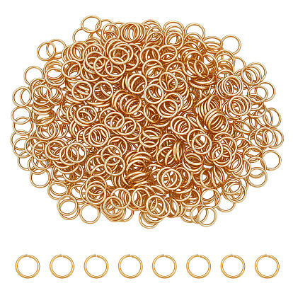 600 шт. 304 соединительные кольца из нержавеющей стали, открытые кольца прыжок, круглые кольца, металлические разъемы для поделок ювелирных изделий и брелков