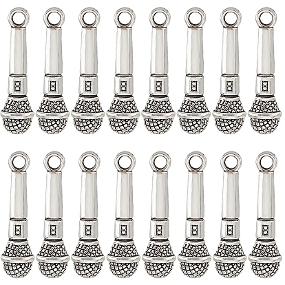 60 шт. Подвески из сплава в тибетском стиле, микрофон, без кадмия и без свинца