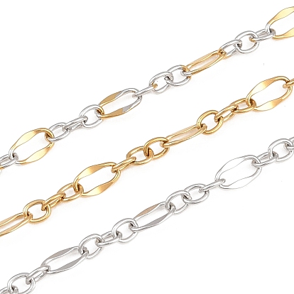 304 цепи овальные из нержавеющей стали, ионное покрытие (ip), пайки, с катушкой