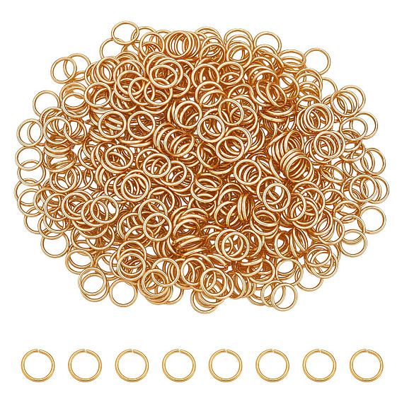 600 шт. 304 соединительные кольца из нержавеющей стали, открытые кольца прыжок, круглые кольца, металлические разъемы для поделок ювелирных изделий и брелков