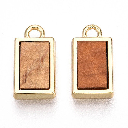 Талисман из сплава, с ацетатом целлюлозы, прямоугольные