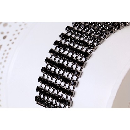 Sparkling Rhinestone Bangle Bracelet - Glamorous Statement Jewelry Piece