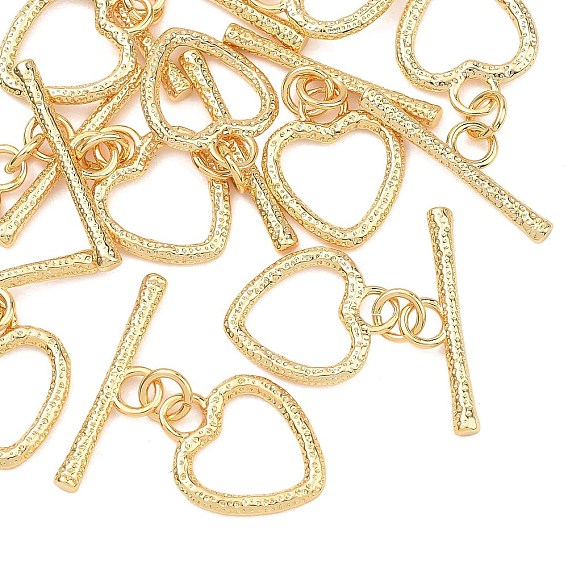 Латуни Переключить застежками, без кадмия, без никеля и без свинца, текстурированное сердце