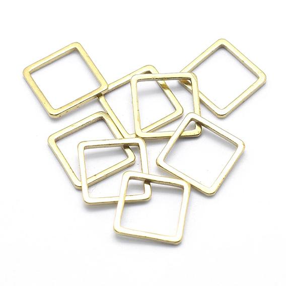 Brass Linking Rings, Square, Lead Free & Cadmium Free & Nickel Free