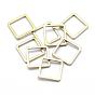 Brass Linking Rings, Square, Lead Free & Cadmium Free & Nickel Free