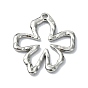 Rack Plating Alloy Pendants, Flower