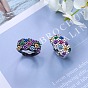 Black Gold Fire Opal Ring with Zircon Stones for Women - Elegant and Sparkling