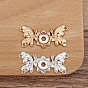 Alloy Snap Lock Clasps, Butterfly