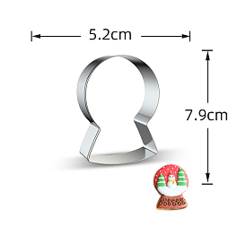 Рождественский хрустальный шар 430 формочки для печенья из нержавеющей стали, формы для печенья, инструмент для выпечки бисквитов