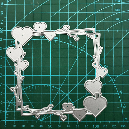 Heart Carbon Steel Cutting Dies Stencils, for DIY Scrapbooking/Photo Album, Decorative Embossing DIY Paper Card