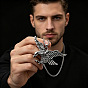 Vintage Alloy Pendant Necklaces for Men, Eagle