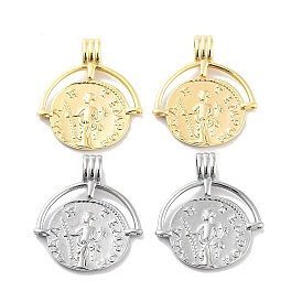 925 Sterling Silver Pendant, Flat Round Coin Charms