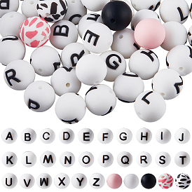 Силиконовые бусины, наборы круглых бусин