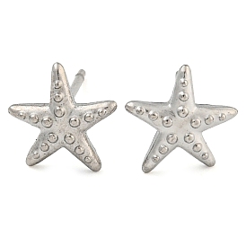 Морская звезда 304 серьги-пусеты из нержавеющей стали для женщин