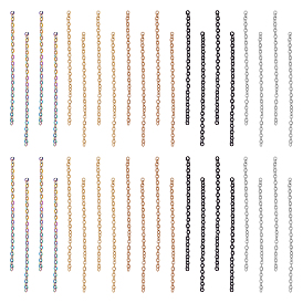 100 шт. 5 цвета 304 удлинитель цепи из нержавеющей стали, несварные, концевые цепи