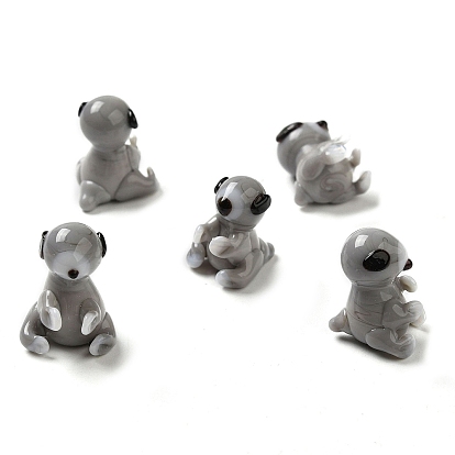 Handmade Lampwork Home Decorations, 3D Bear Ornaments for Gift