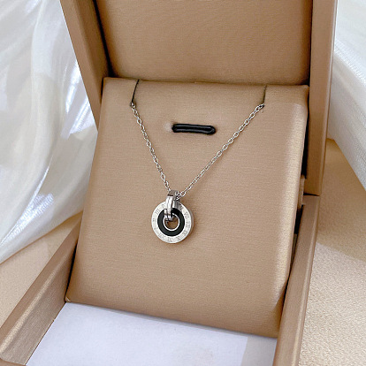 Римский круг, минималистичная печь с золотым ожерельем, женская цепочка на ключицу, аксессуары