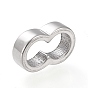 304 Stainless Steel Slide Charm, Peanut