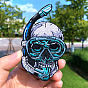 Skull Theme Computerized Embroidery Cloth Iron on/Sew on Patches, Costume Accessories
