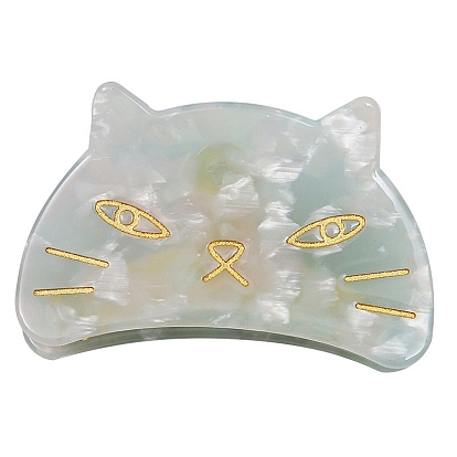 Cat Cellulose Acetate(Resin) Claw Hair Clips, for Women and Girls